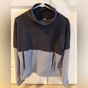 The North Face Glacier Funnel Neck Pullover Fleece Womens Medium Gray